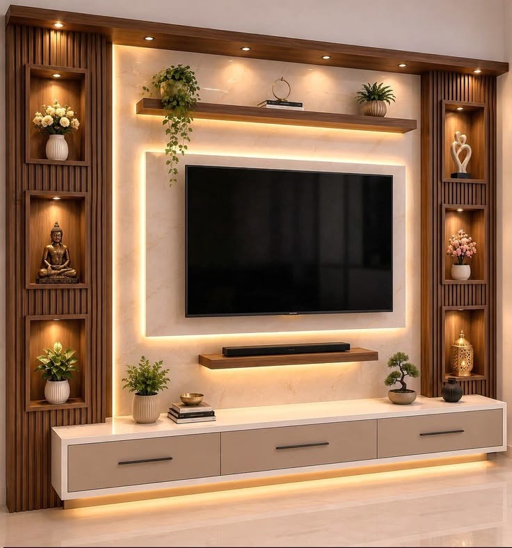 Décoration et design mural TV Morrca Design