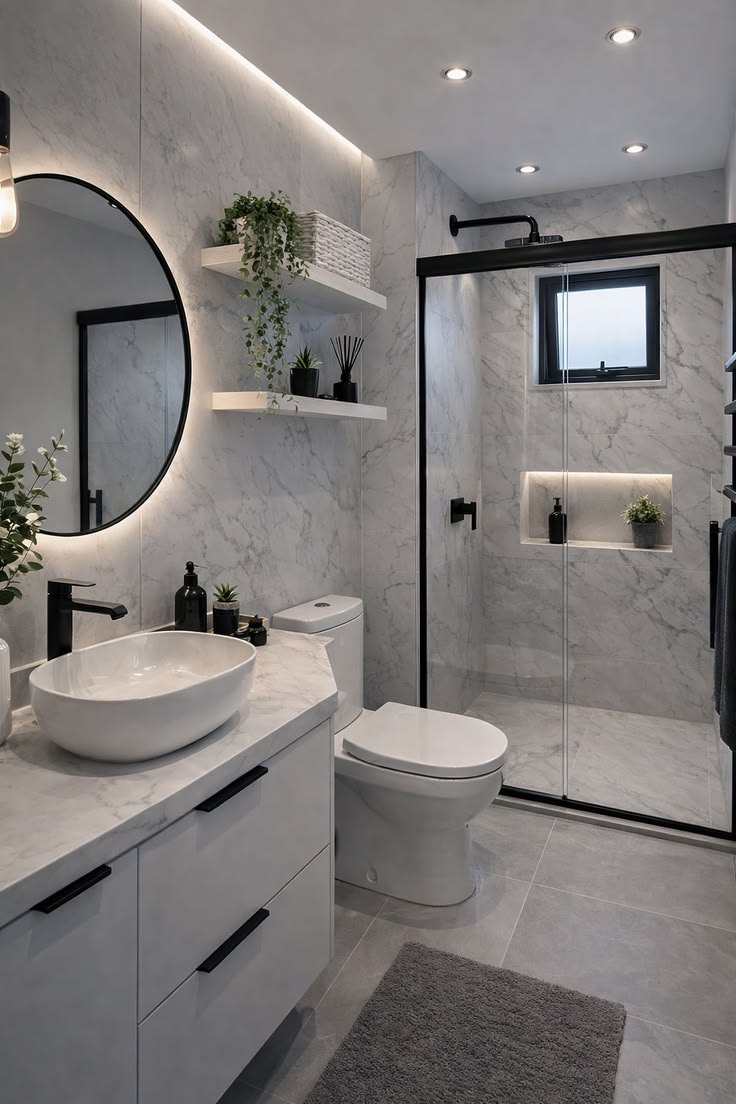 Rénovation complète de salle de bain Morrca Design